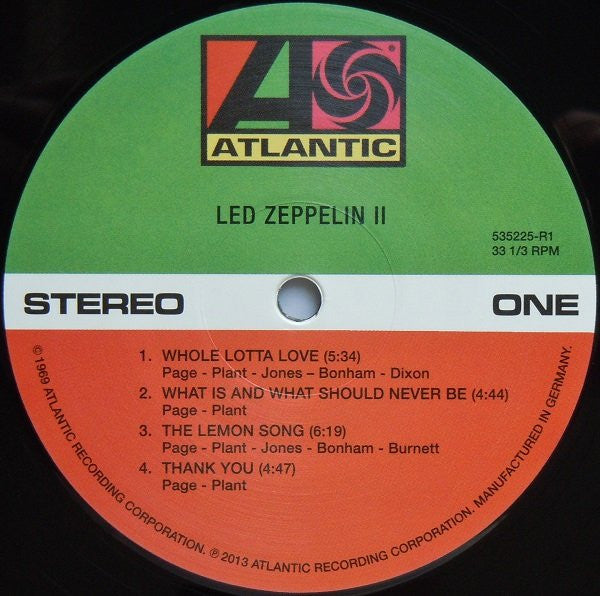 Led Zeppelin - Led Zeppelin II (Vinyl, LP, Album, Reissue, Remastered) Mint (M) / Mint (M)