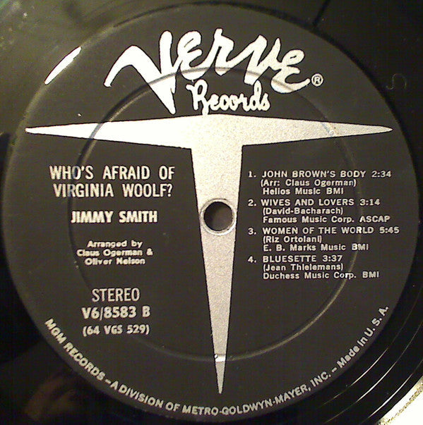 Jimmy Smith - Who's Afraid Of Virginia Woolf? (Vinyl, LP, Album, St...