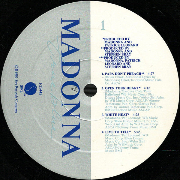 Madonna - True Blue (Vinyl, LP, Album)