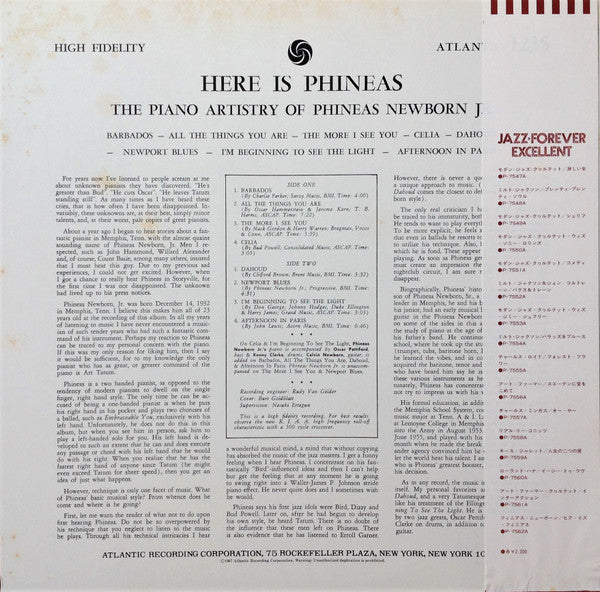 Phineas Newborn Jr. - Here Is Phineas (The Piano Artistry Of Phinea...