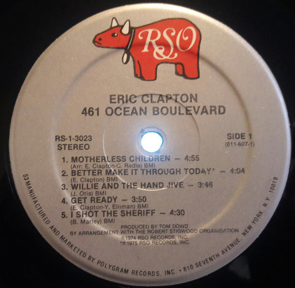 Eric Clapton - 461 Ocean Boulevard (Vinyl, LP, Album, Reissue) Good Plus (G+) / Very Good Plus (VG+)
