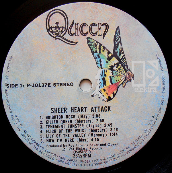 Queen - Sheer Heart Attack (Vinyl, LP, Album, Reissue, Stereo) Very Good Plus (VG+) / Very Good (VG)