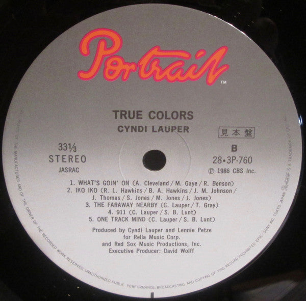 Cyndi Lauper - True Colors (Vinyl, LP, Album, Promo)