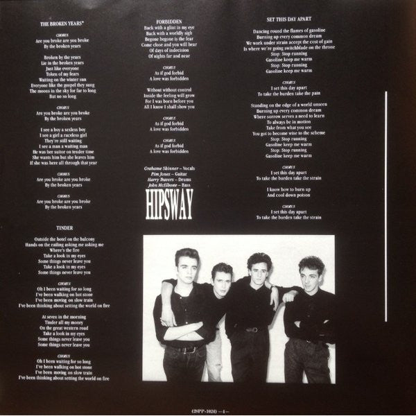 Hipsway - Hipsway (Vinyl, LP, Album) Near Mint (NM or M-) / Very Good Plus (VG+)