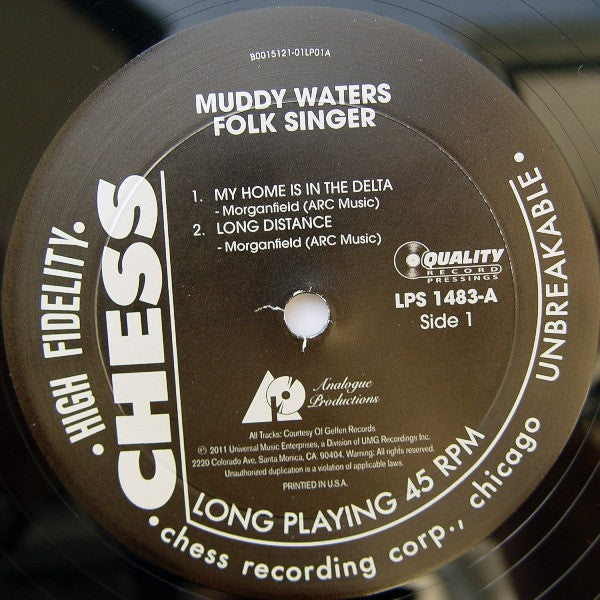 Muddy Waters - Folk Singer (2xVinyl, LP, 45 RPM, Album, Reissue, Remastered, Stereo) Very Good Plus (VG+) / Near Mint (NM or M-)