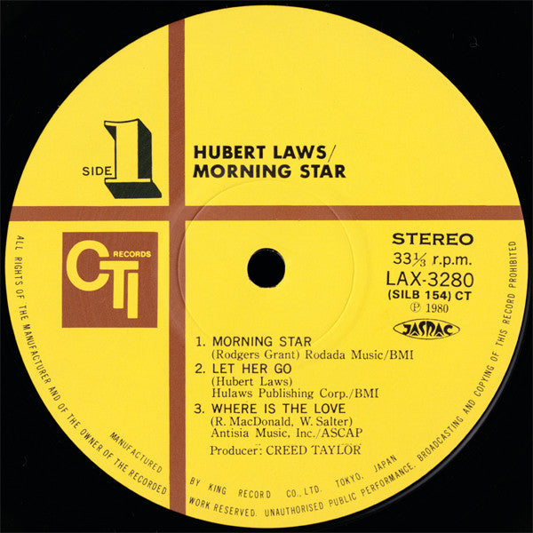 Hubert Laws - Morning Star (Vinyl, LP, Album, Limited Edition, Reis...