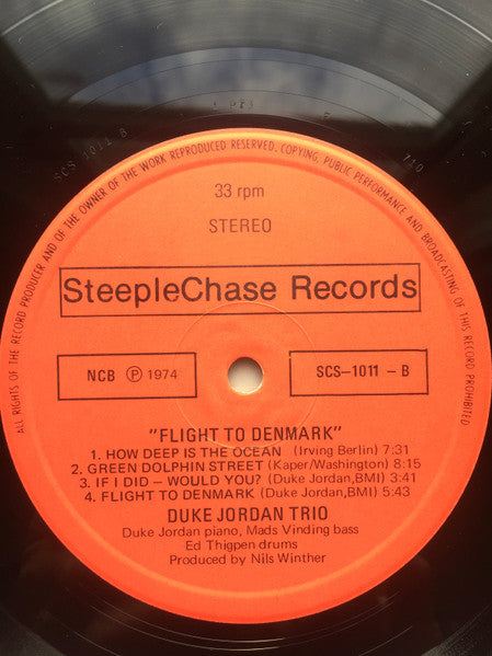 Duke Jordan - Flight To Denmark (Vinyl, LP, Album)