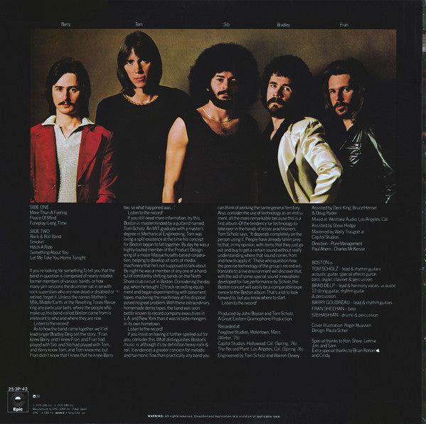 Boston - Boston (Vinyl, LP, Album, Reissue)