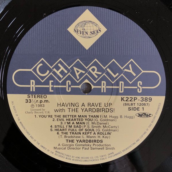 The Yardbirds - Having A Rave Up With The Yardbirds (Vinyl, LP, Album, Reissue, Stereo) Very Good Plus (VG+) / Good Plus (G+)