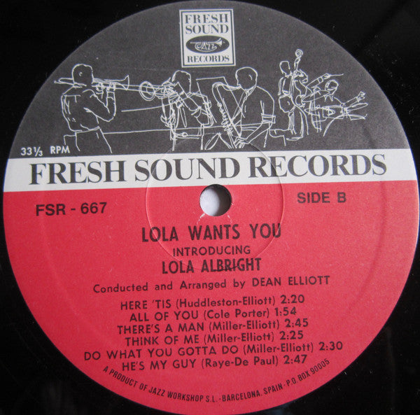 Lola Albright - Lola Wants You (Vinyl, LP, Album, Reissue) Very Good (VG) / Very Good Plus (VG+)