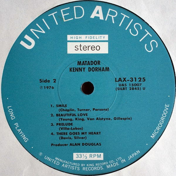 Kenny Dorham - Matador = Matador (Vinyl, LP, Album, Limited Edition, Reissue, Stereo) Near Mint (NM or M-) / Near Mint (NM or M-)