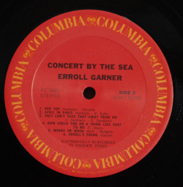 Erroll Garner - Concert By The Sea (Vinyl, LP, Album, Stereo)