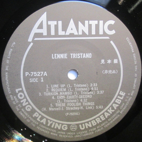 Lennie Tristano - Lennie Tristano (Vinyl, LP, Album, Promo, Reissue, Mono) Very Good Plus (VG+) / Good Plus (G+)