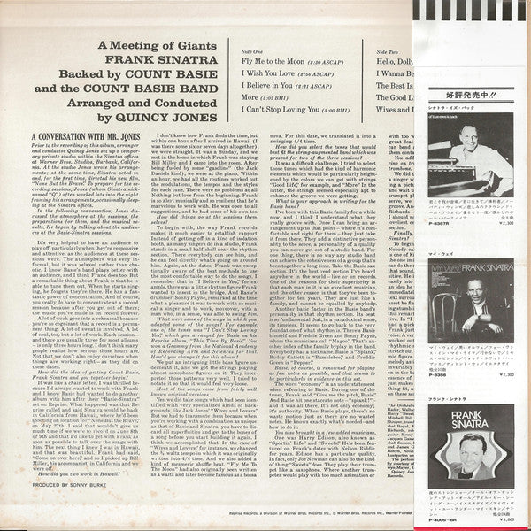 Frank Sinatra - It Might As Well Be Swing (Vinyl, LP, Reissue, Stereo) Very Good Plus (VG+) / Very Good (VG)