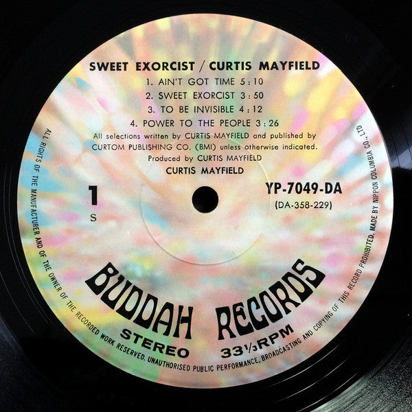 Curtis Mayfield - Sweet Exorcist (Vinyl, LP, Album) Very Good (VG) / Very Good (VG)
