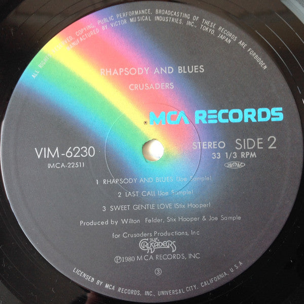 The Crusaders - Rhapsody And Blues = ラプソディー & ブルース (Vinyl, LP, Albu...