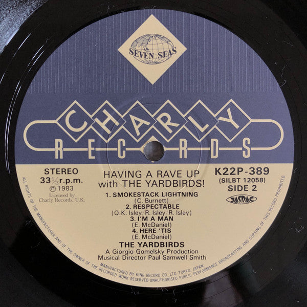 The Yardbirds - Having A Rave Up With The Yardbirds (Vinyl, LP, Album, Reissue, Stereo) Very Good Plus (VG+) / Good Plus (G+)