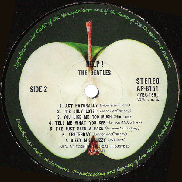 The Beatles - Help! (Vinyl, LP, Album, Reissue, Stereo)