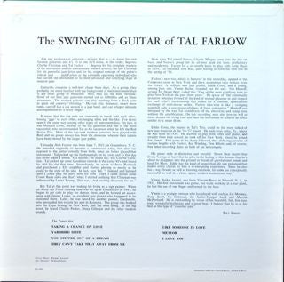 Tal Farlow - The Swinging Guitar Of Tal Farlow (Vinyl, LP, Album, Reissue, Mono) Very Good Plus (VG+) / Very Good Plus (VG+)