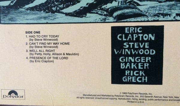 Blind Faith (2) - Blind Faith (Vinyl, LP, Album, Reissue) Very Good (VG) / Good Plus (G+)