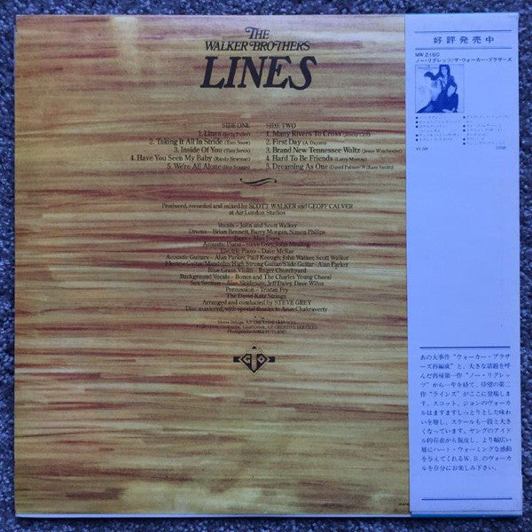 The Walker Brothers - Lines (Vinyl, LP, Album) Very Good Plus (VG+) / Near Mint (NM or M-)