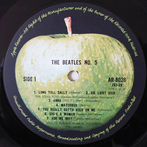 The Beatles - Beatles No. 5 (Vinyl, LP, Compilation, Reissue)