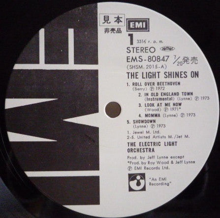 Electric Light Orchestra - The Light Shines On (Vinyl, LP, Compilation, Promo, Stereo) Very Good Plus (VG+) / Very Good (VG)
