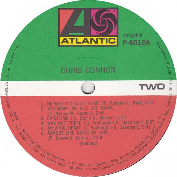 Chris Connor - Chris Connor (Vinyl, LP, Album, Reissue, Stereo)