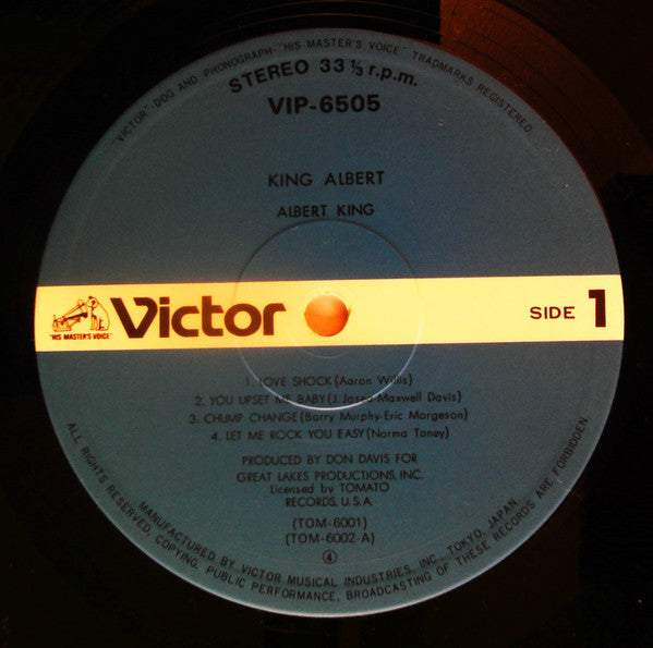 Albert King - King Albert (Vinyl, LP, Album) Very Good Plus (VG+) / Very Good Plus (VG+)