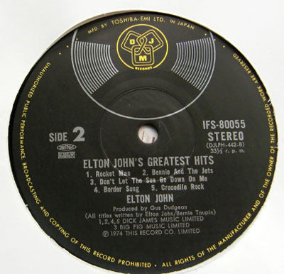 Elton John - Greatest Hits (Vinyl, LP, Compilation, Stereo)