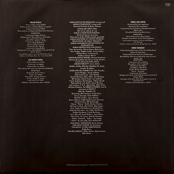Various - Urban Cowboy (Original Motion Picture Soundtrack) (2xVinyl, LP, Compilation) Very Good (VG) / Good Plus (G+)