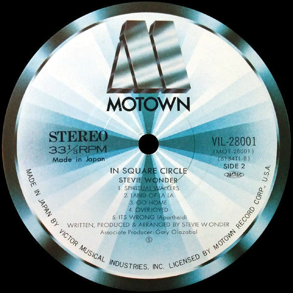 Stevie Wonder - In Square Circle (Vinyl, LP, Album, Stereo)