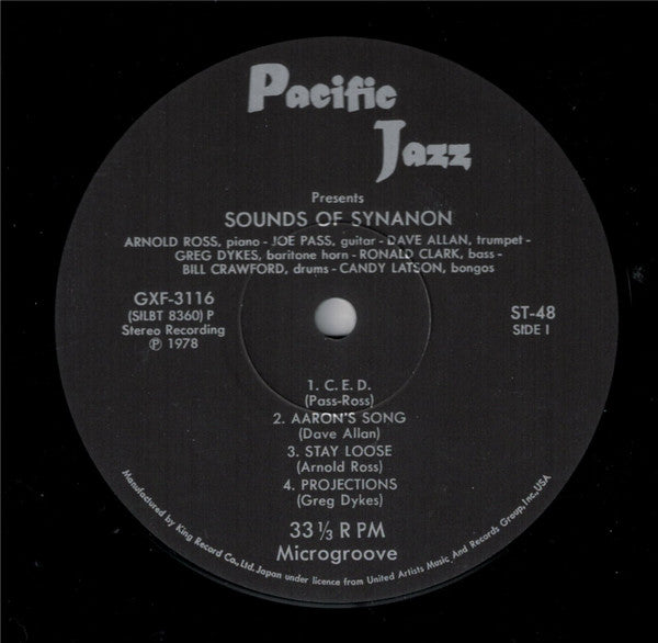 Joe Pass - Sounds Of Synanon (Vinyl, LP, Album, Limited Edition, Reissue, Stereo) Very Good Plus (VG+) / Very Good (VG)