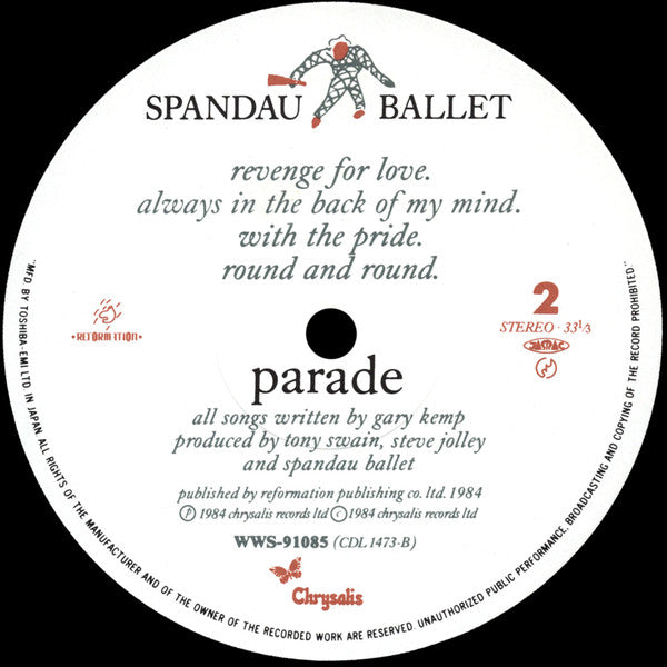 Spandau Ballet - Parade (Vinyl, LP, Album, Stereo)