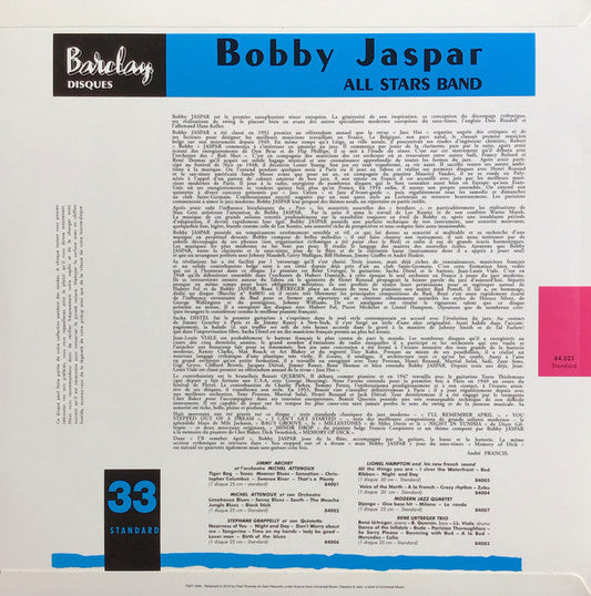 Bobby Jaspar - Modern Jazz Au Club Saint Germain (Vinyl, LP, Album, Limited Edition, Reissue, Remastered, Mono) Mint (M) / Mint (M)