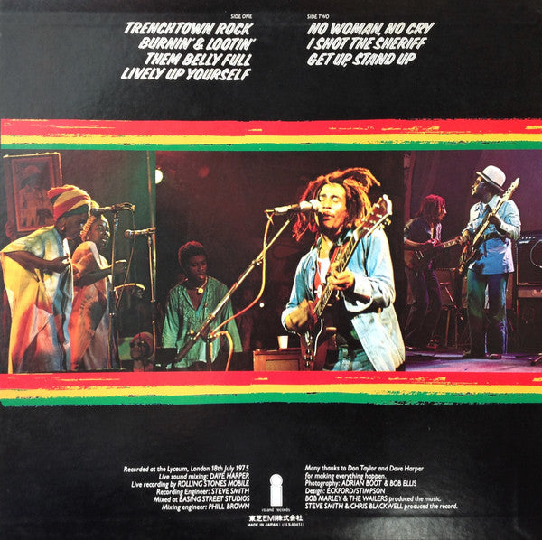 Bob Marley & The Wailers - Live! = ライヴ! (Vinyl, LP, Album, Stereo)