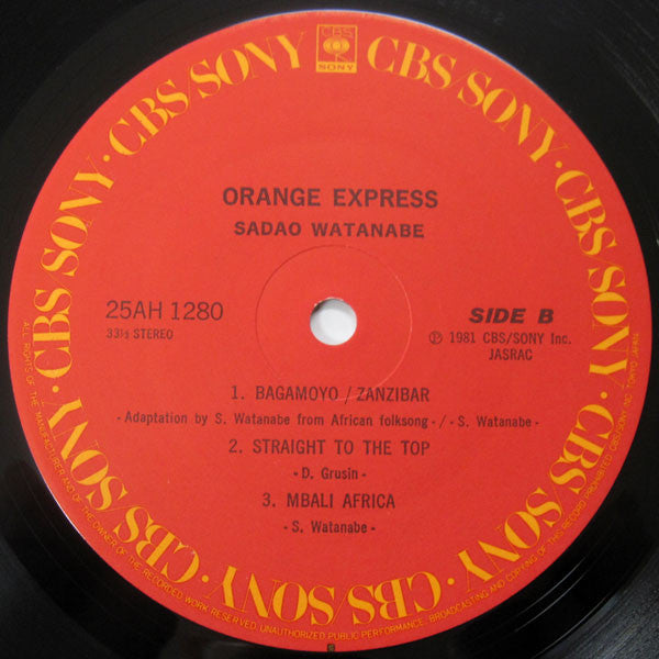 Sadao Watanabe - Orange Express = オレンジ・エクスプレス (Vinyl, LP, Album, St...