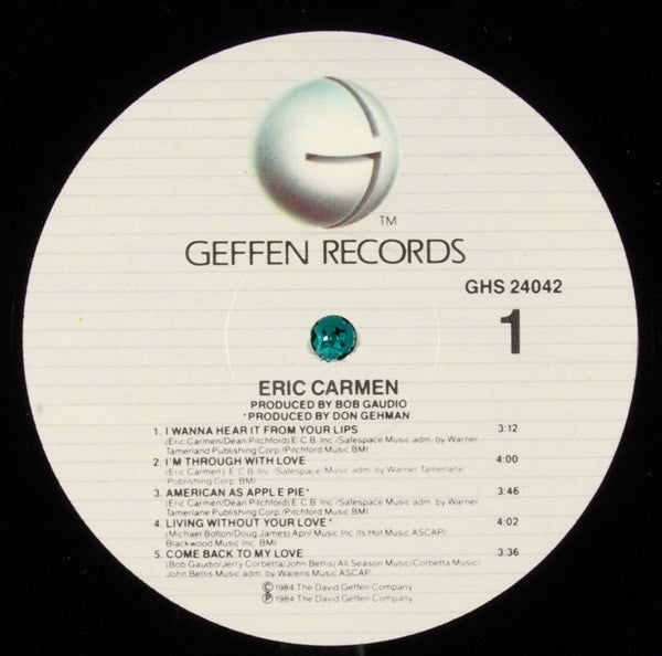 Eric Carmen - Eric Carmen (Vinyl, LP, Album, Stereo) Good Plus (G+) / Very Good (VG)
