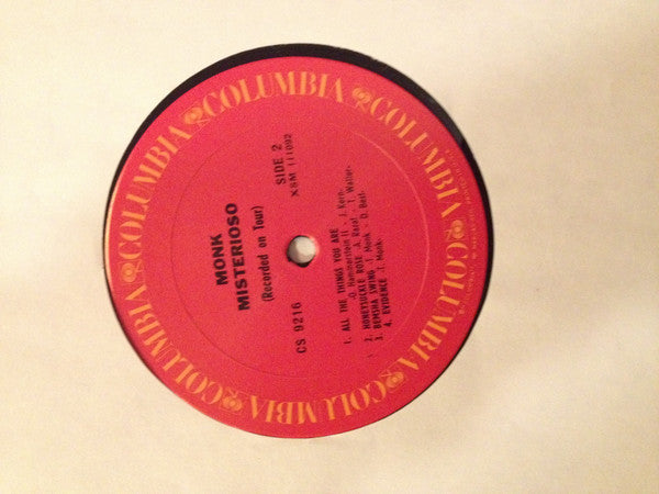 Thelonious Monk - Misterioso (Recorded On Tour) (Vinyl, LP, Album, Reissue, Stereo) Very Good Plus (VG+) / Good Plus (G+)