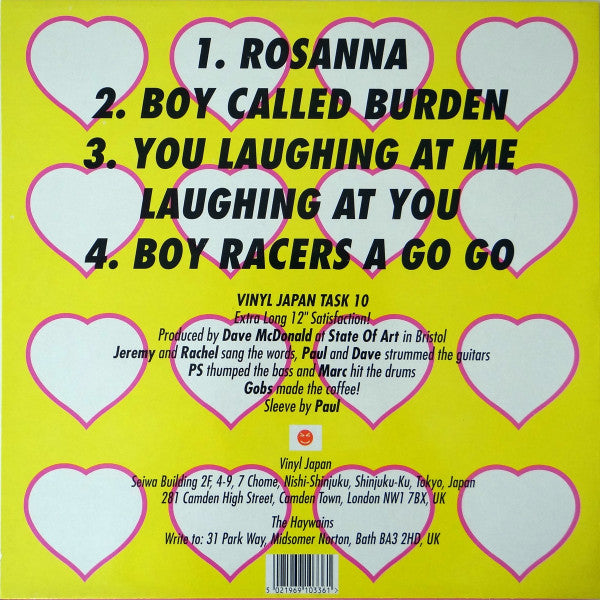 The Haywains - Rosanna (Vinyl, 12", 45 RPM, EP, Single) Very Good (VG) / Very Good (VG)