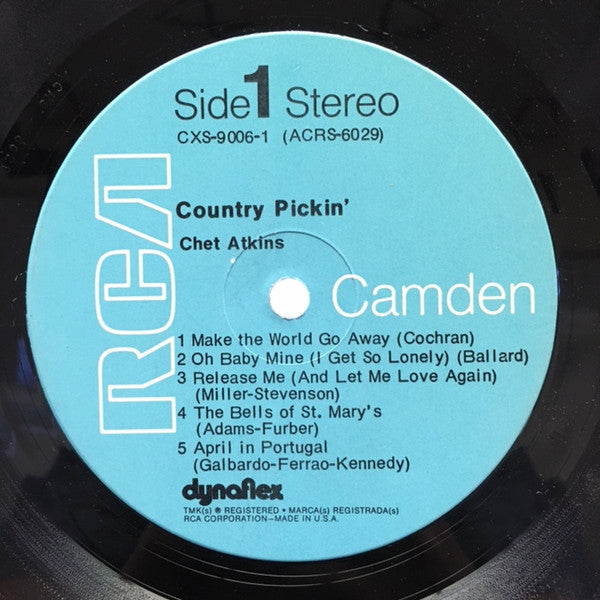 Chet Atkins - Country Pickin' (2xVinyl, LP, Compilation) Good Plus (G+) / Very Good Plus (VG+)