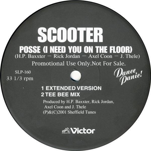 Scooter - Posse (I Need You On The Floor) (Vinyl, 12", 33 ⅓ RPM, Pr...