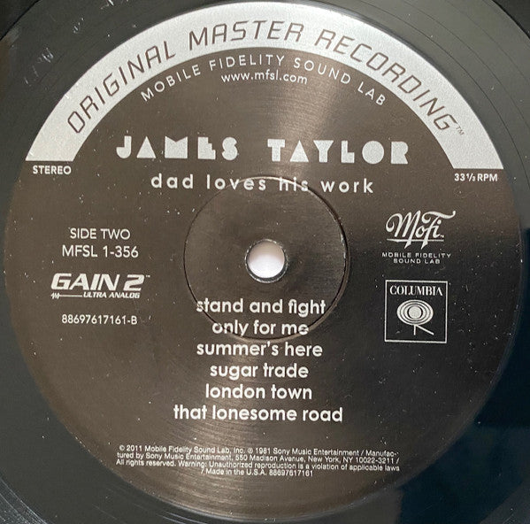 James Taylor (2) - Dad Loves His Work (Vinyl, LP, Album, Limited Edition, Numbered, Reissue, Remastered, Special Edition) Mint (M) / Mint (M)