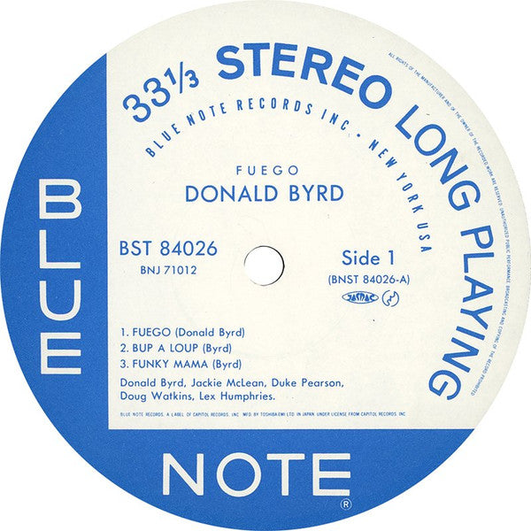Donald Byrd - Fuego (Vinyl, LP, Album, Reissue)