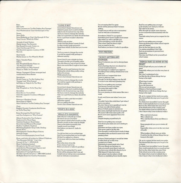 Gilbert O'Sullivan - Off Centre (Vinyl, LP, Album, Stereo) Very Good Plus (VG+) / Very Good Plus (VG+)
