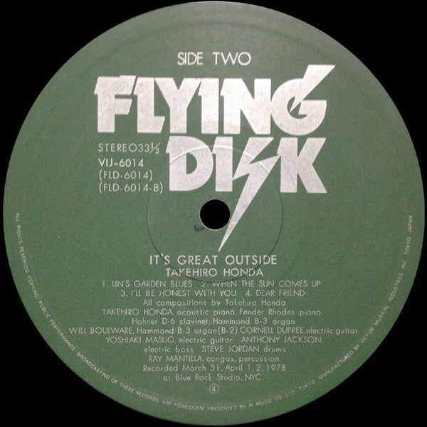 Takehiro Honda - It's Great Outside (Vinyl, LP, Album)