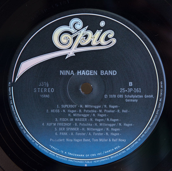 Nina Hagen Band - Nina Hagen Band (Vinyl, LP, Album, Stereo) Near Mint (NM or M-) / Very Good Plus (VG+)