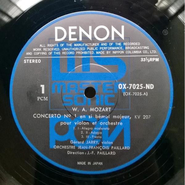 Wolfgang Amadeus Mozart - Deux Concertos Pour Violon Et Orchestre Nº 1 et Nº 2 (Vinyl, LP) Good Plus (G+) / Very Good (VG)