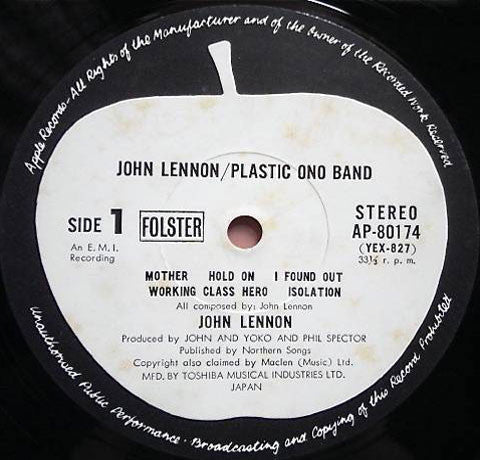 John Lennon - John Lennon / Plastic Ono Band (Vinyl, LP, Album)