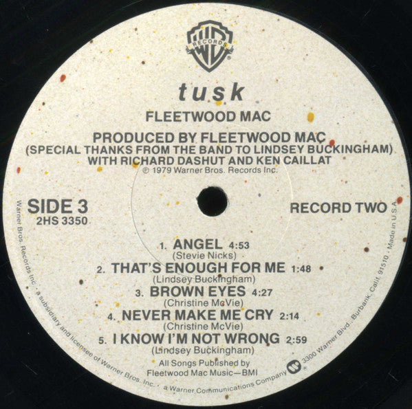 Fleetwood Mac - Tusk (Vinyl, LP, Album, Stereo)